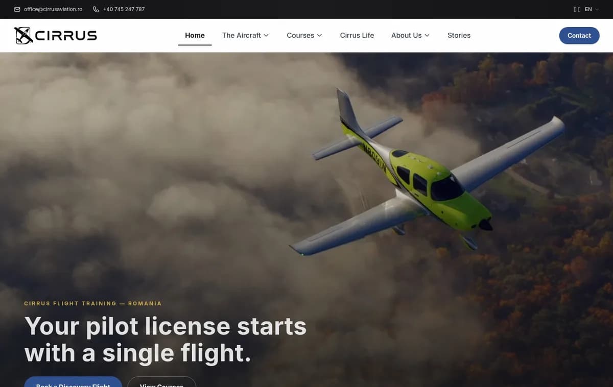 Cirrus Aviation — cirrusaviation.ro