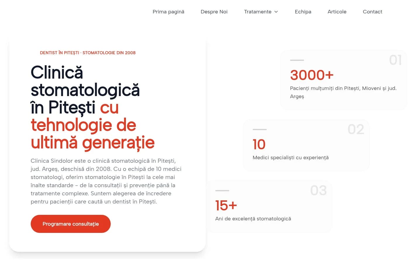 sindolor.ro — site realizat de BuildWeb